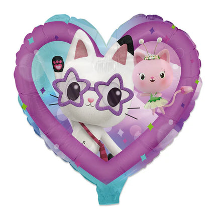 Gabby'S Dollhouse – balon helowy w kształcie serca, pusty, 45 cm