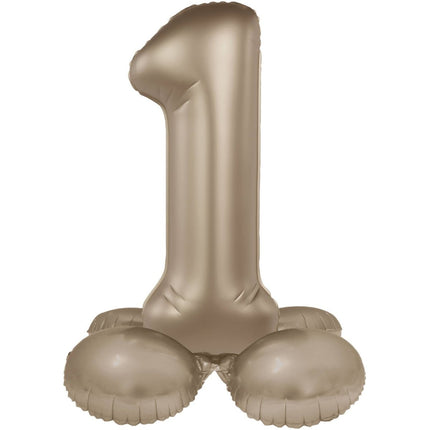 1 Jaar Cijfer Ballon Goud 41cm van Folat koop je bij Partywinkel