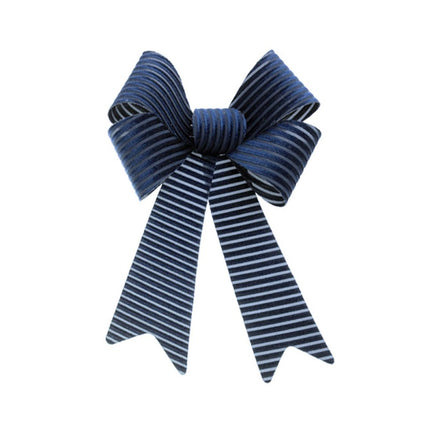 Granatowa sztruksowa aksamitna kokarda 22,9 cm x 39,1 cm
