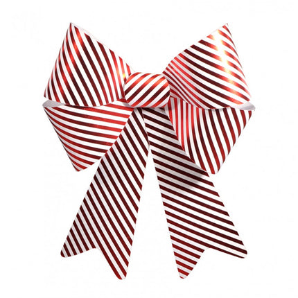 Kokarda PVC z cukierkowymi paskami 50,8 cm x 66 cm