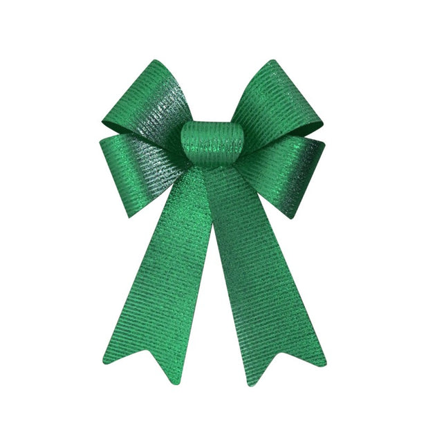 Błyszcząca zielona kokarda 22,9 cm x 38,1 cm