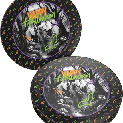 Neonowe tabliczki z motywem Halloween, 23 cm, 8 szt.