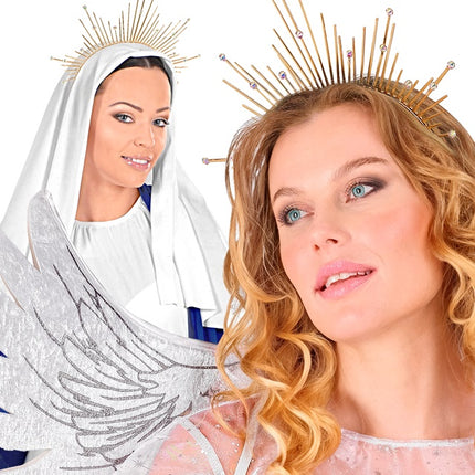 OPASKA NA GŁOWĘ AUREOLA ZŁOTA