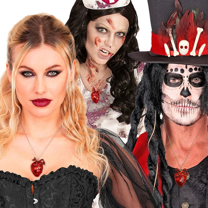 NASZYJNIK SERCE HALLOWEEN