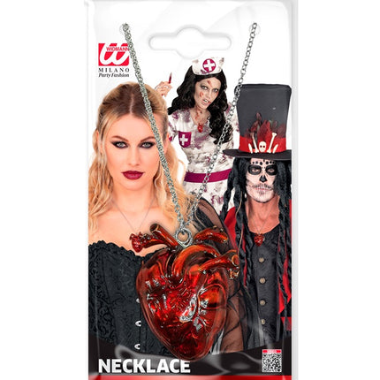 NASZYJNIK SERCE HALLOWEEN