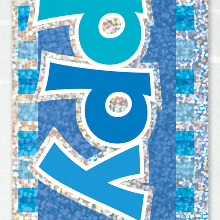 Happy 1st Birthday Blue Prism Banner, 12 ft