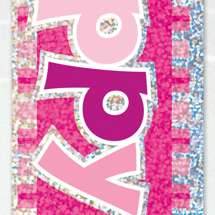Happy 1st Birthday Banner Pink 3.65m