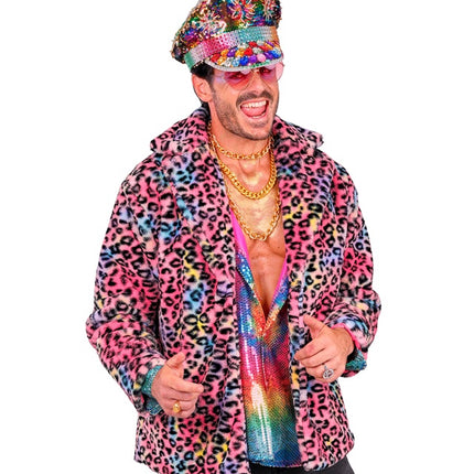 Futro Plush Multi Leopard