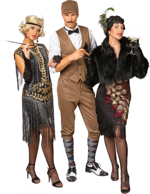 Zestaw 20er - brązowy