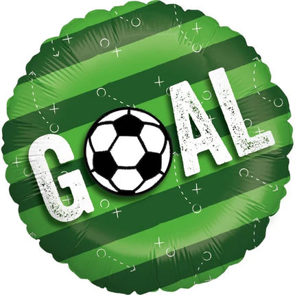 Balonik z motywem piłki nożnej „Goal” z helem, pusty, 45 cm