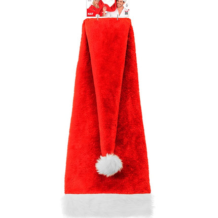 CZAPKA MIKOŁAJA PLUSZOWA BARDZO DŁUGA 125 CM