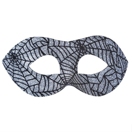 Halloweenowa maska na oczy Pajęcza sieć