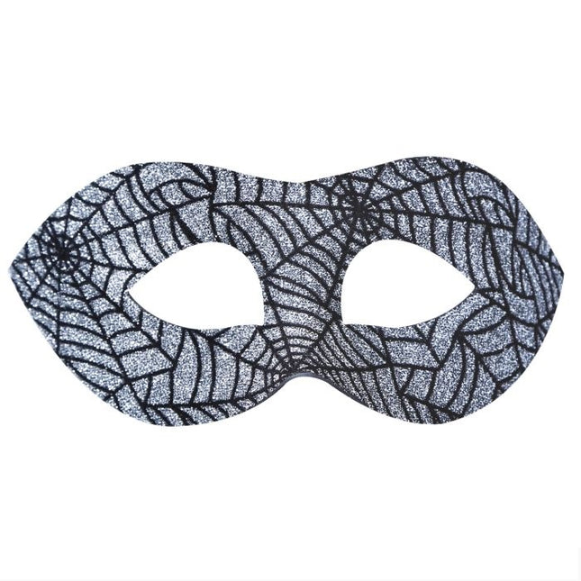 Halloweenowa maska na oczy Pajęcza sieć