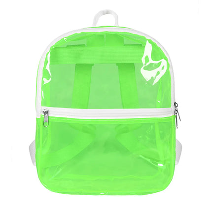 Plecak Clarity w kolorze neonowo zielonym (28 x 23 x 10 cm)