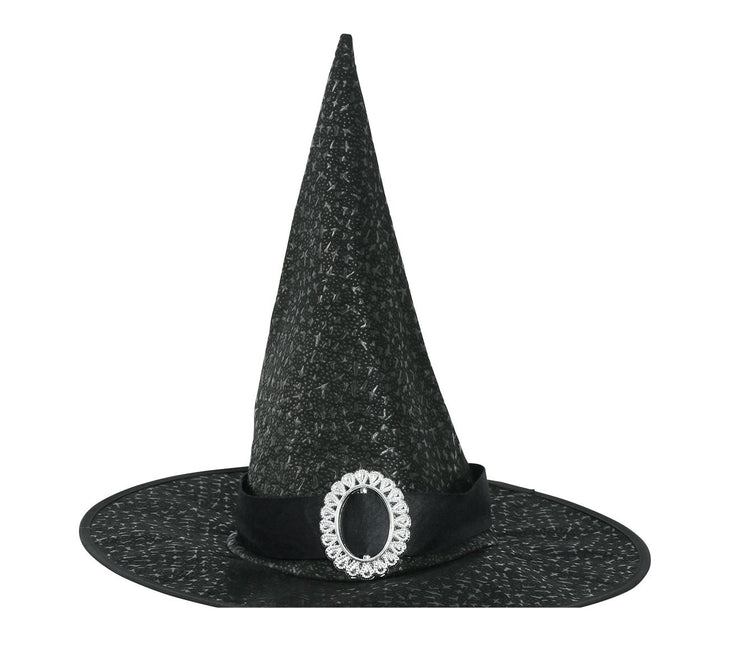Kapelusz czarnej wiedźmy na Halloween