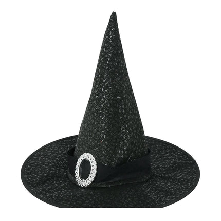 Kapelusz czarnej wiedźmy na Halloween