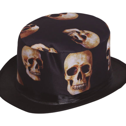 Halloweenowa czapka z czaszką