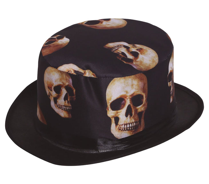 Halloweenowa czapka z czaszką