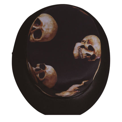 Halloweenowa czapka z czaszką