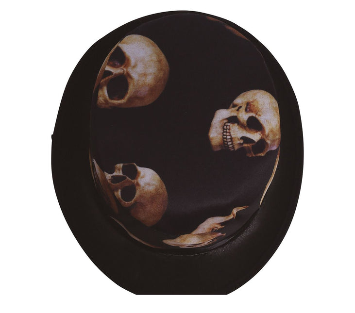 Halloweenowa czapka z czaszką