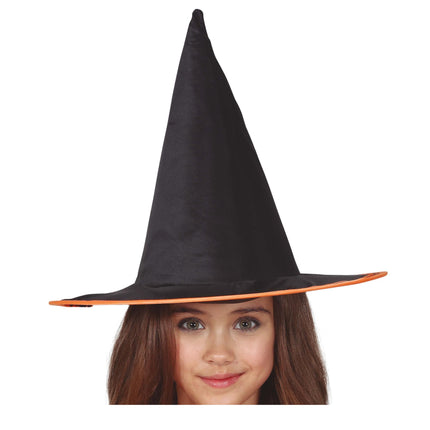 Halloweenowy kapelusz czarownicy dla dziecka pomarańczowy