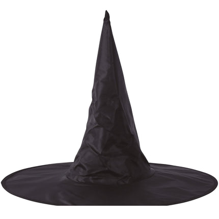 Kapelusz czarownicy na Halloween czarny 45 cm