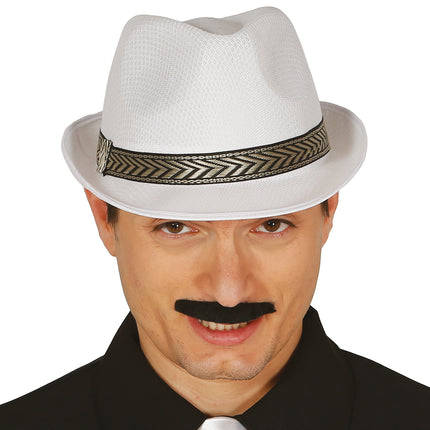 Gangsterska czapka biała