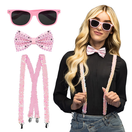 Zestaw cekinów jasnoróżowy