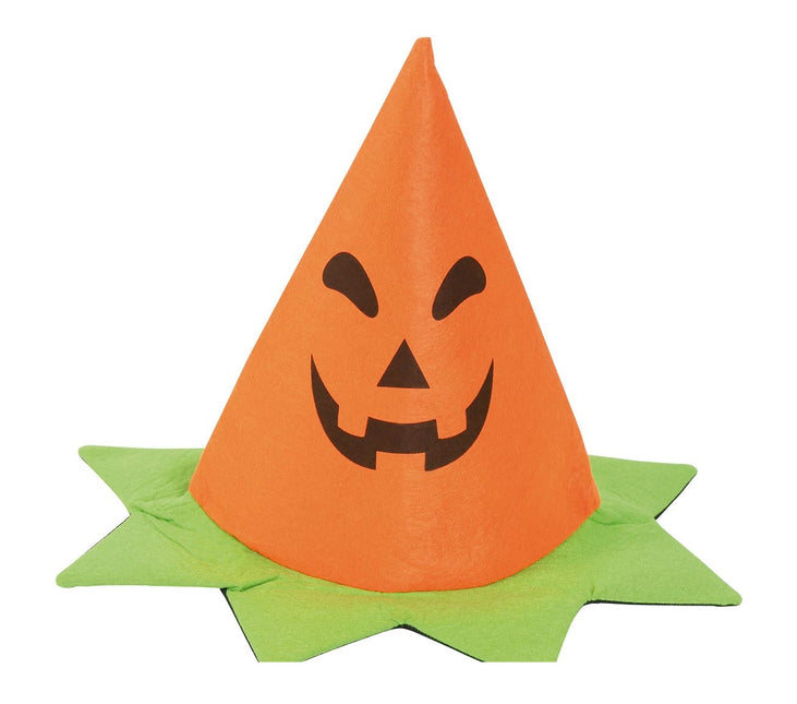 Halloweenowa czapka z dynią dla dziecka