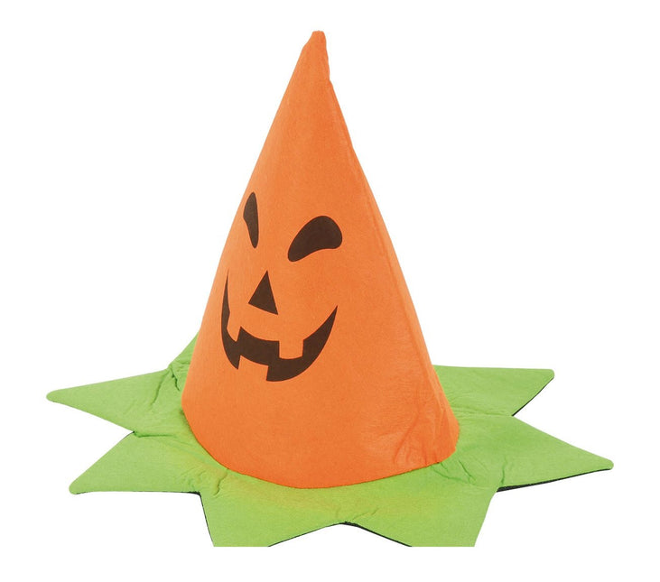 Halloweenowa czapka z dynią dla dziecka