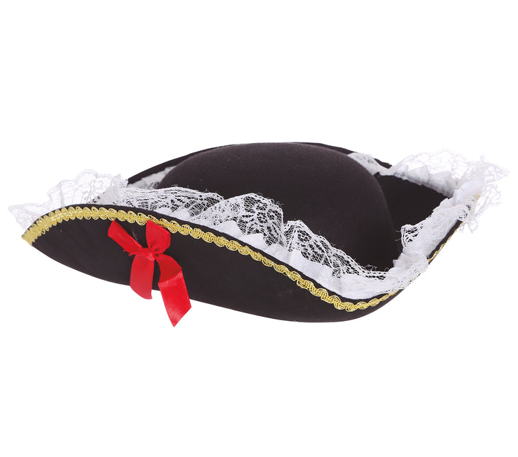 Kapelusz piracki czarny damski