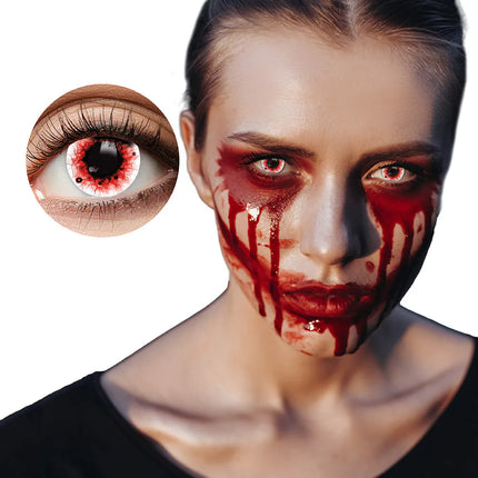 Para soczewek na 3 miesiące „Blood splatter”