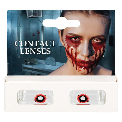 Para soczewek na 3 miesiące „Blood splatter”