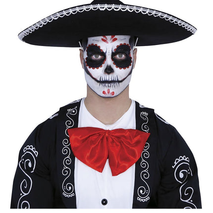 Zestaw do makijażu Day Of The Dead Black Red 8 szt.
