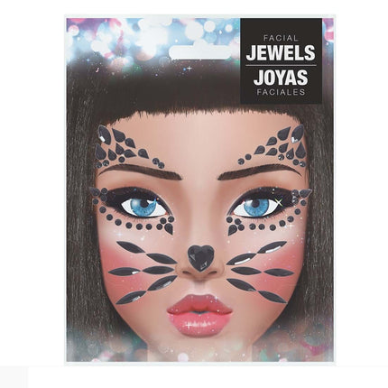 Halloween Sticky Diamonds Cat
