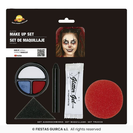 Zestaw do makijażu klauna na Halloween