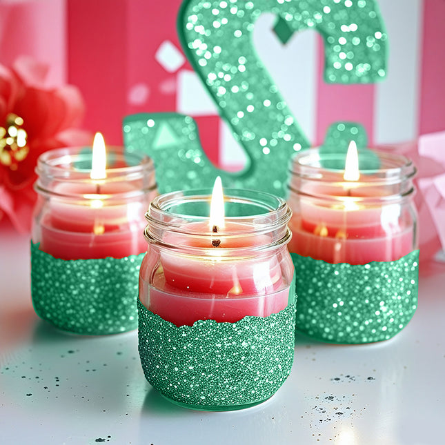 1 słoik biodegradowalnego brokatu lub 10 gr zielonego brokatu