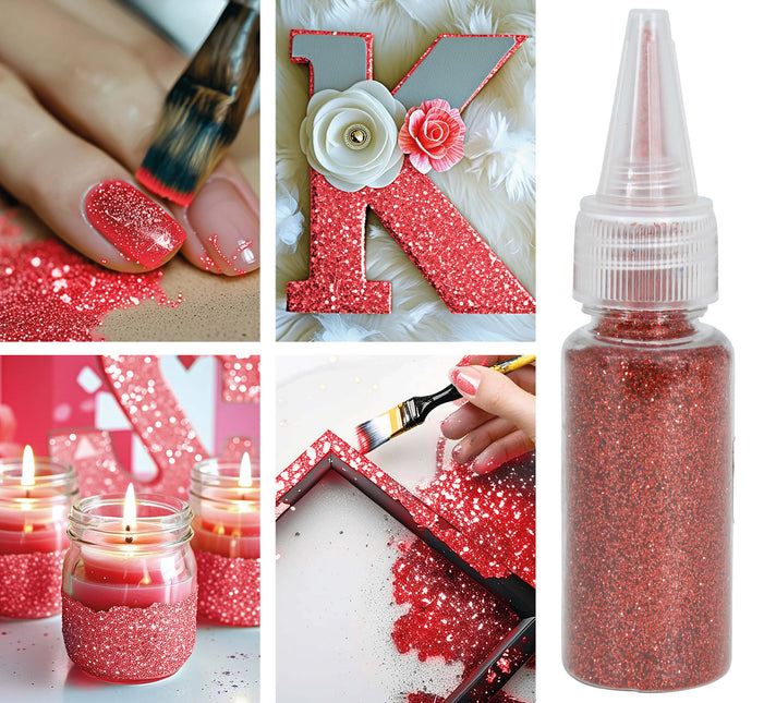 1 słoik biodegradowalnego brokatu lub 10 gr czerwonego brokatu