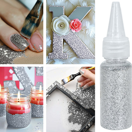 1 słoik biodegradowalnego brokatu lub 10 gr srebra