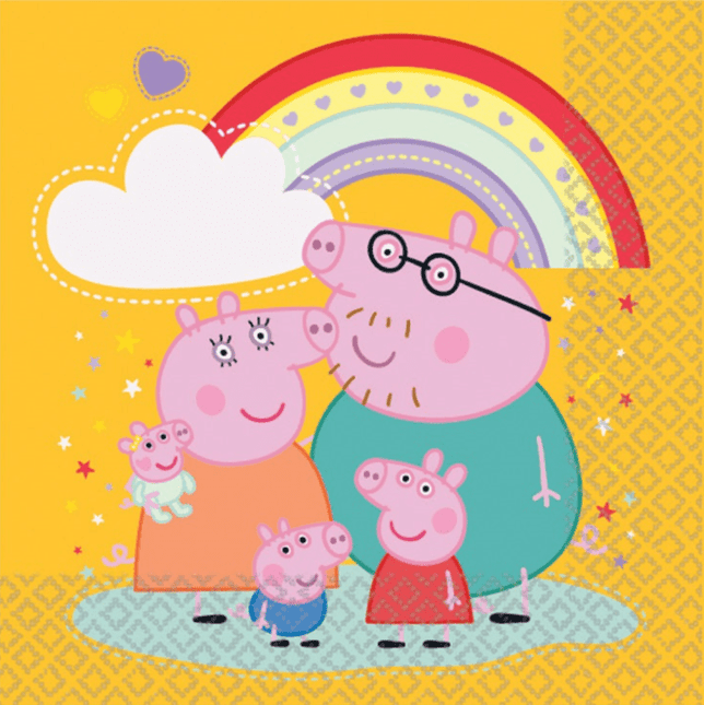 16 PEPPA PIG LUN NAP van Unique koop je bij Partywinkel