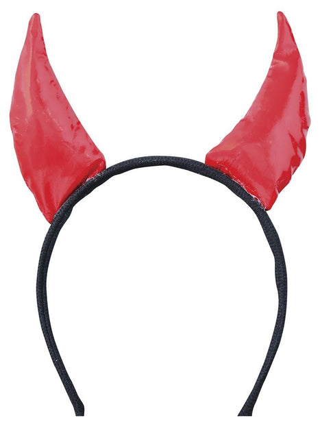 Opaska do włosów na Halloween Diabelskie rogi z tkaniny