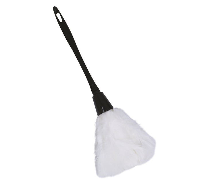 Odkurzacz z białymi piórami 35 cm