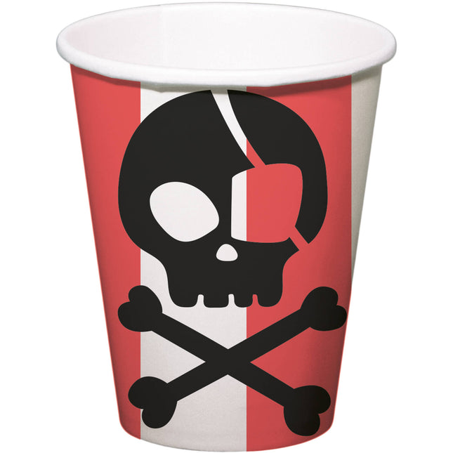 Kubki pirackie 250ml 8szt