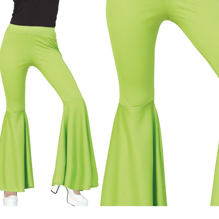 Spodnie Disco 70S Zielone Damskie