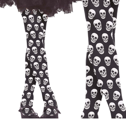 Halloweenowe legginsy Dziewczyna z Czaszką