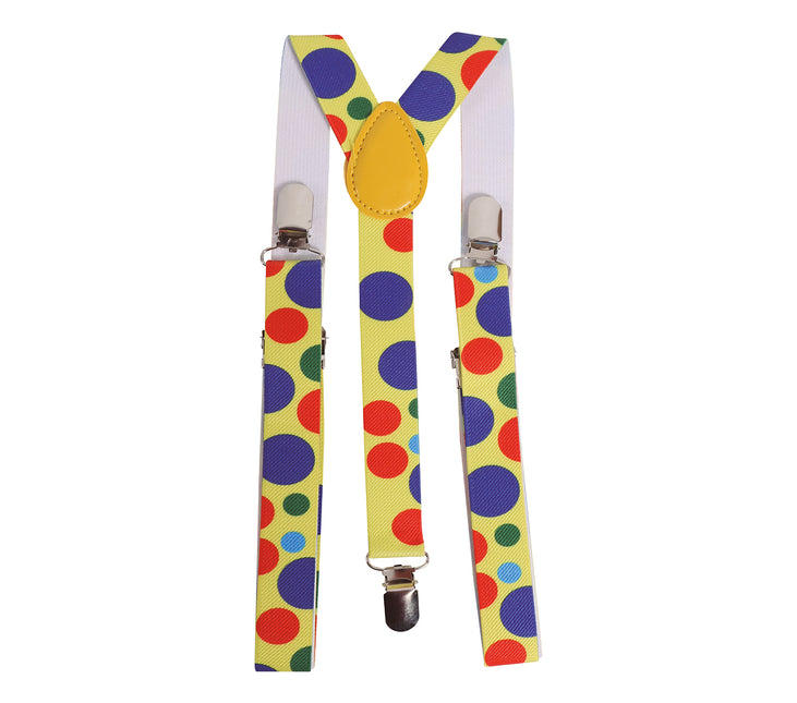 Szelki klauna w kropki 92 cm