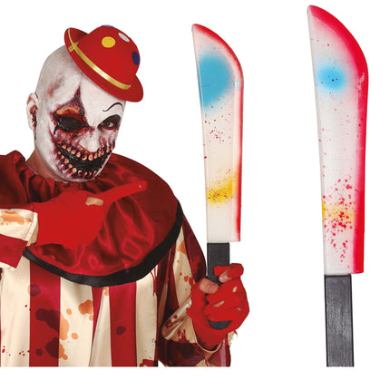 Maczeta na Halloween wielokolorowa 54 cm