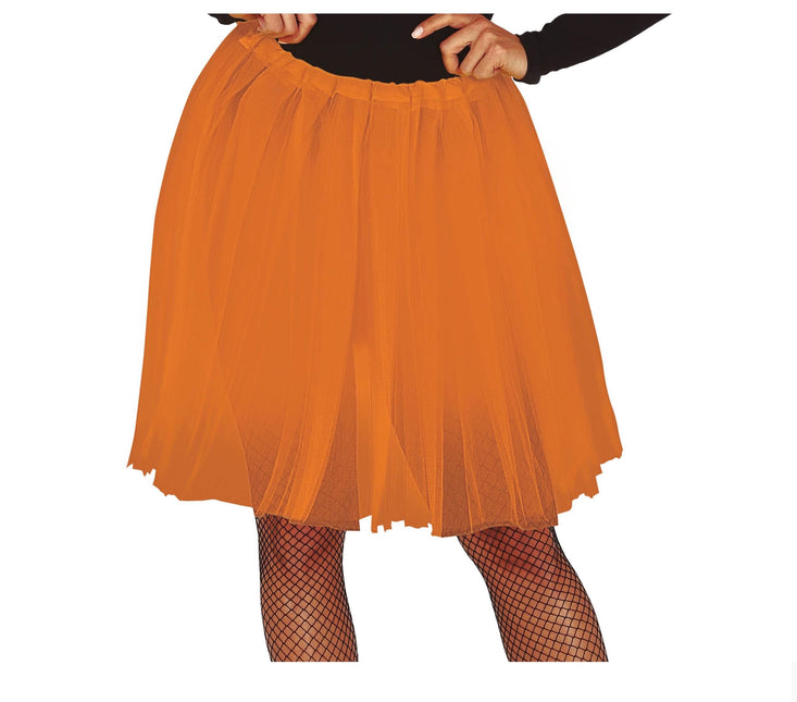 Pomarańczowe tutu damskie 60 cm