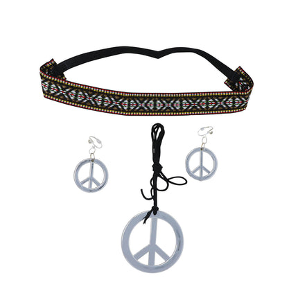 Zestaw hipisowski Peace 3 szt.