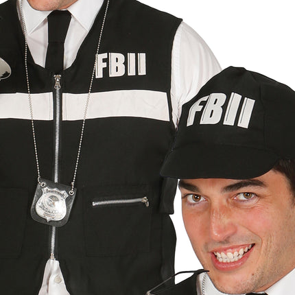 Kamizelka i czapka FBI